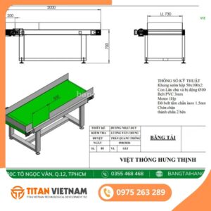 Cấu tạo băng tải