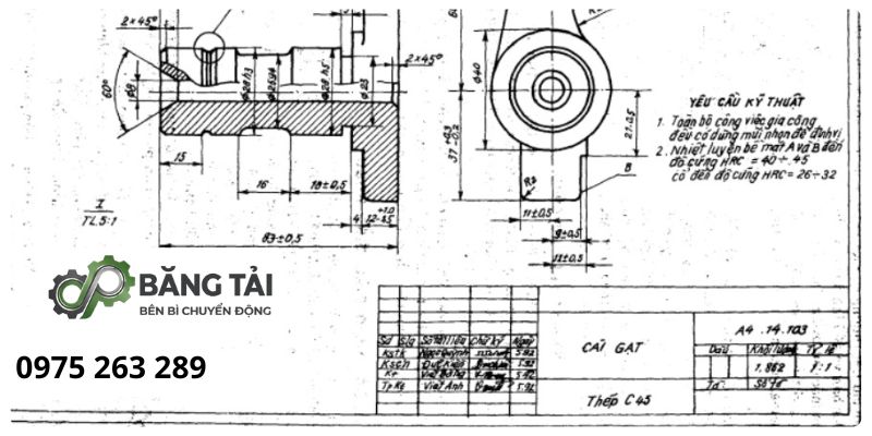 Đọc Ký Hiệu Bản Vẽ Cơ Khí